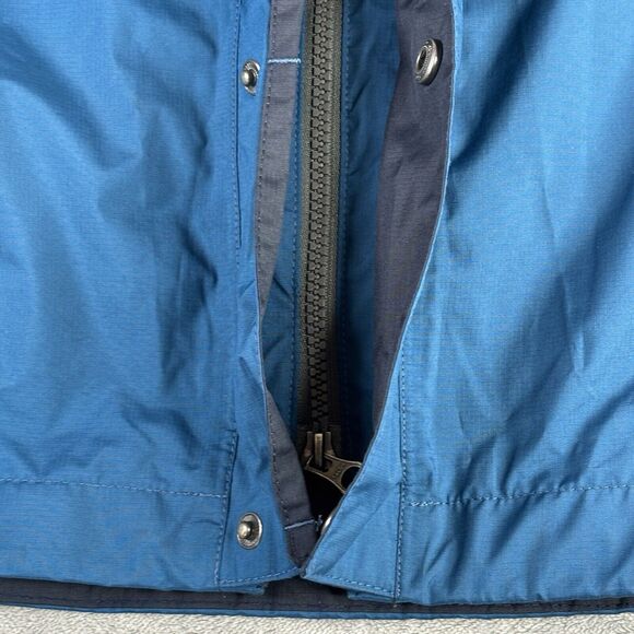 Eddie Bauer Jacket Men Small Weatheredge Blue Hooded Windbreaker Water Resistant - Picture 8 of 16